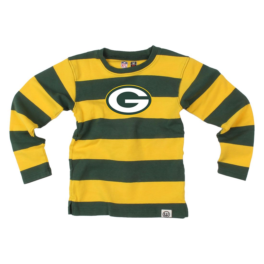 Packers Wes & Willy Pre-School Rugby Stripe Crew