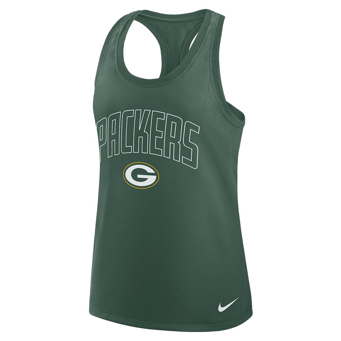 Packers Nike Womens Arch Racerback Tank Top