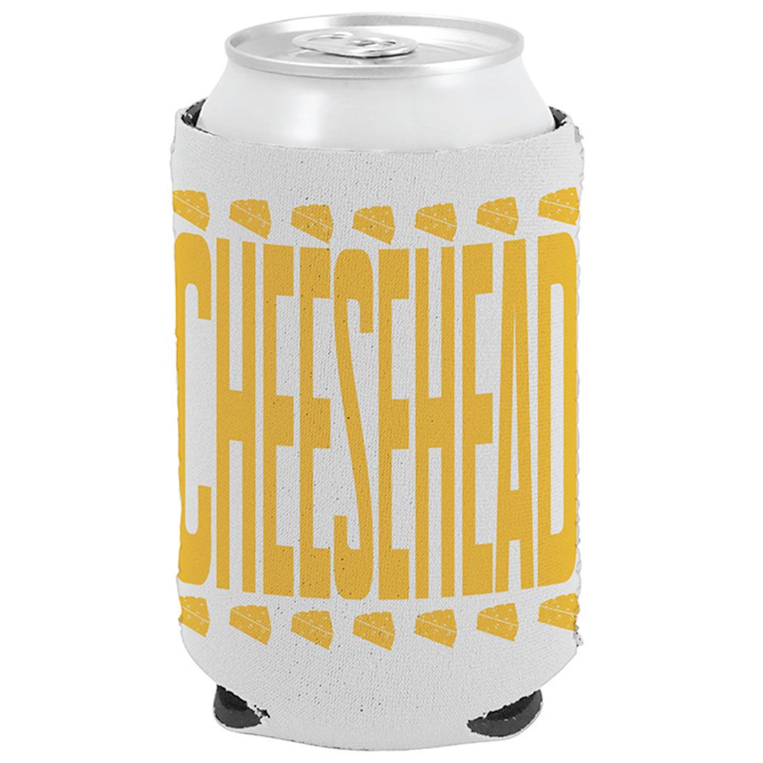 Cheesehead&reg; Elevated Gold Pocket Can Cooler