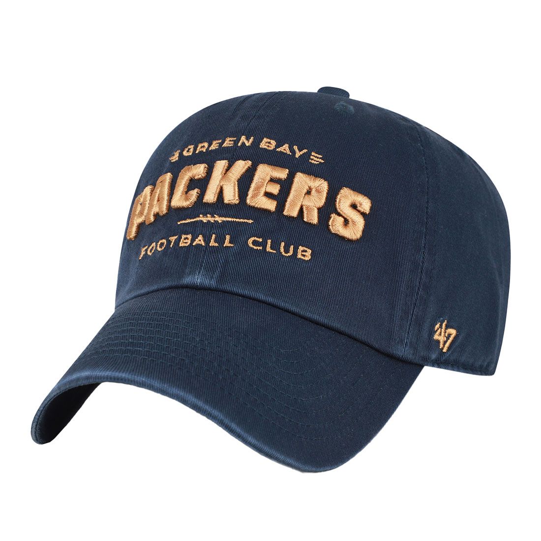 Packers '47 23 Classic Football Logo Clean Up Cap