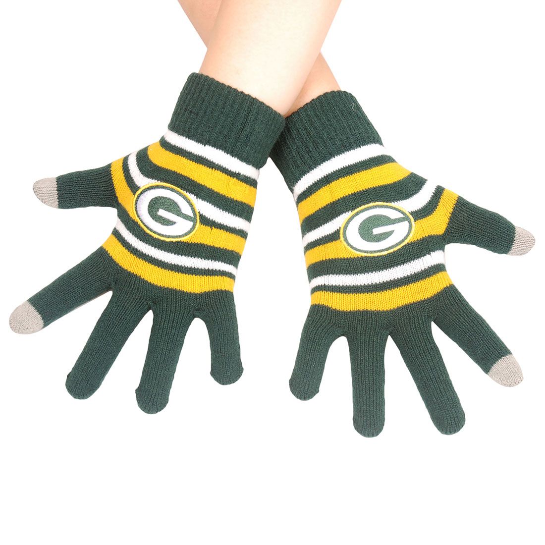 Packers Acrylic Stripe Knit Glove
