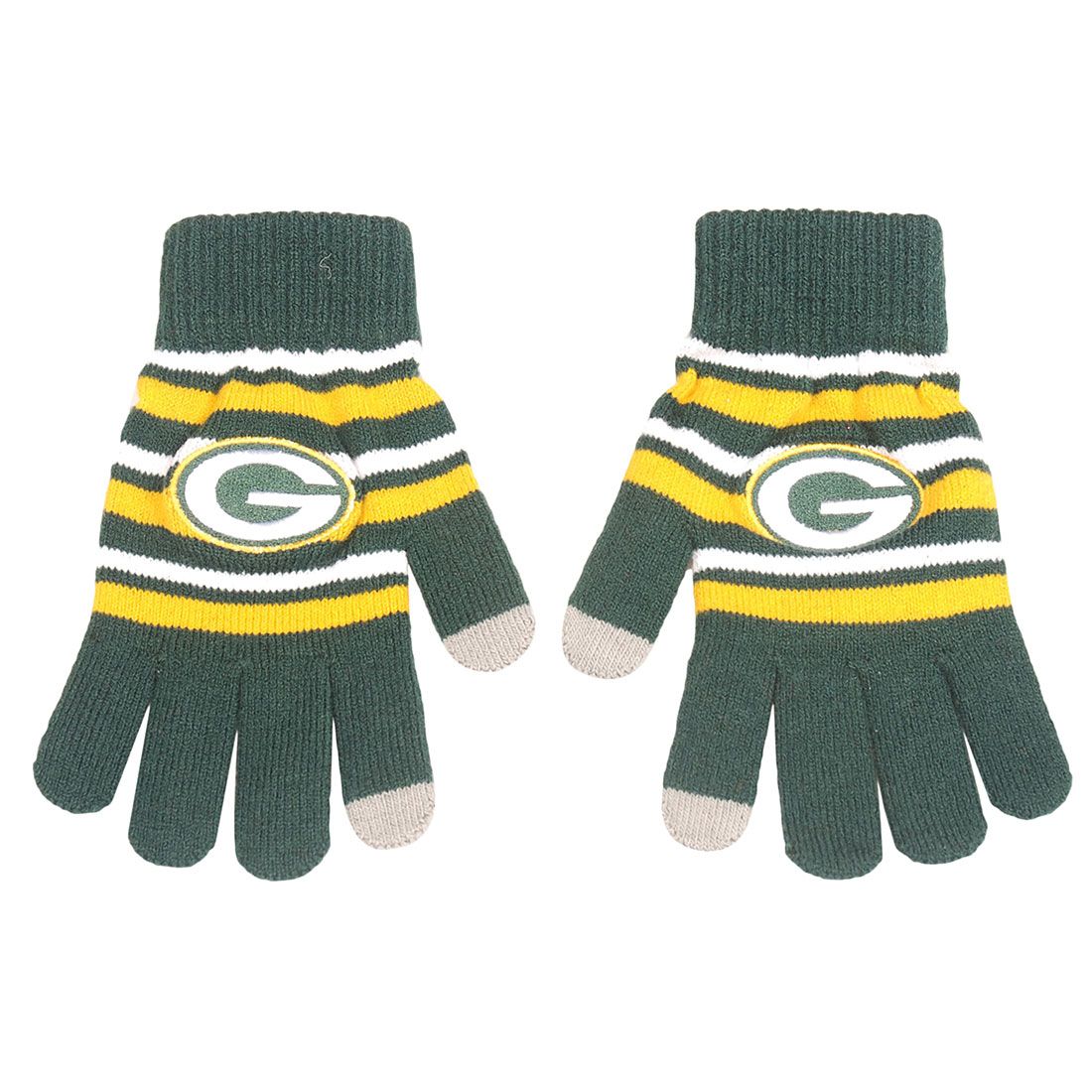 Packers Acrylic Stripe Knit Glove