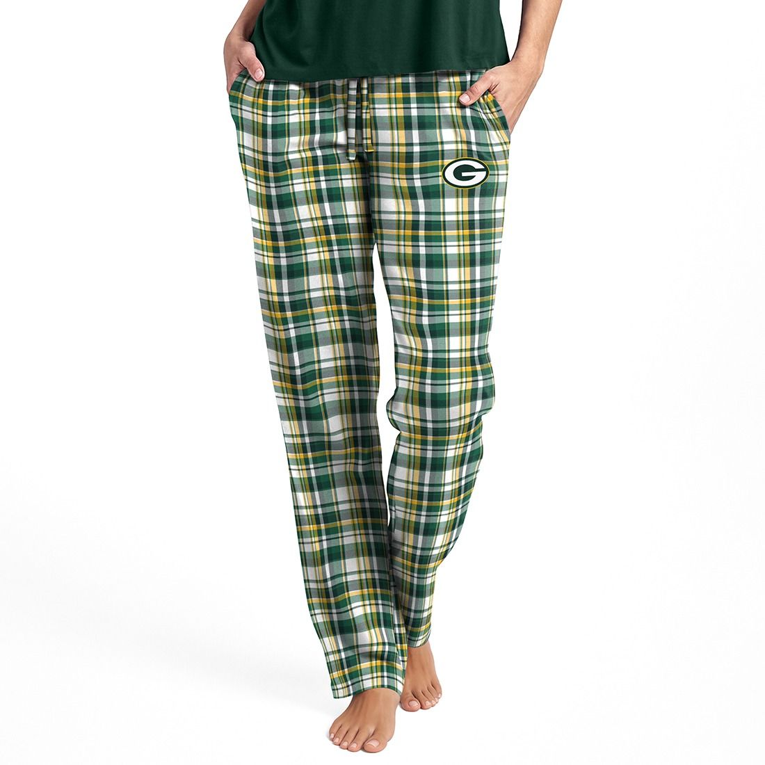 Packers College Concepts Womens Medley Plaid Pant 1 Packers College Concepts Womens Medley Plaid Pant