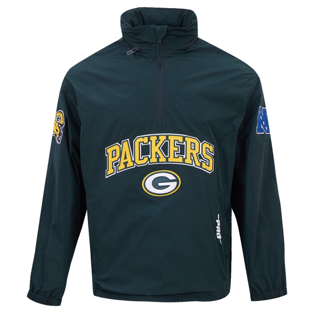 Packers Pro Standard Pre-Game 1/4 Zip Wind Jacket 1 Packers Pro Standard Pre-Game 1/4 Zip Wind Jacket