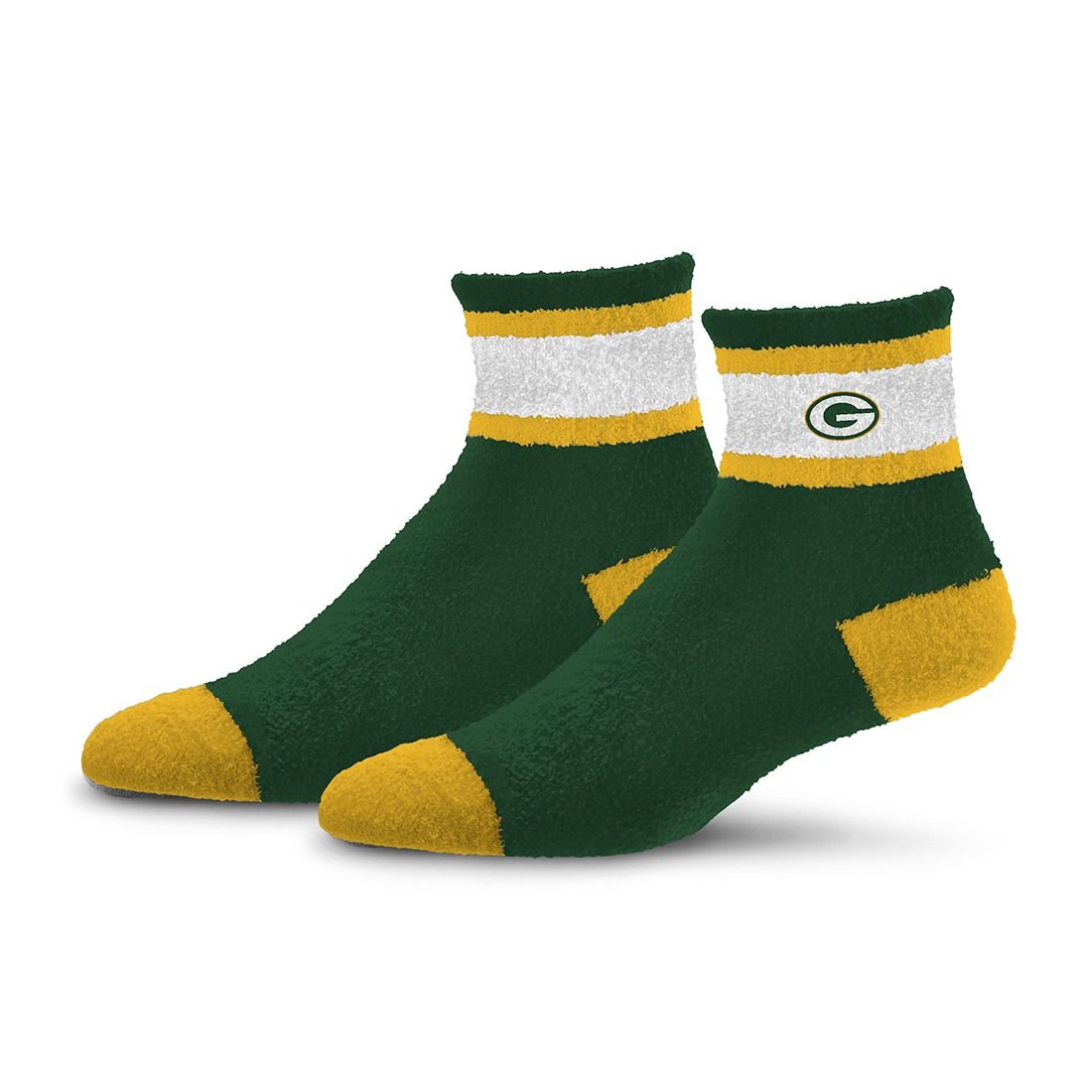 Packers Womens Cuff Stripe Cozy Sock 5 Packers Womens Cuff Stripe Cozy Sock