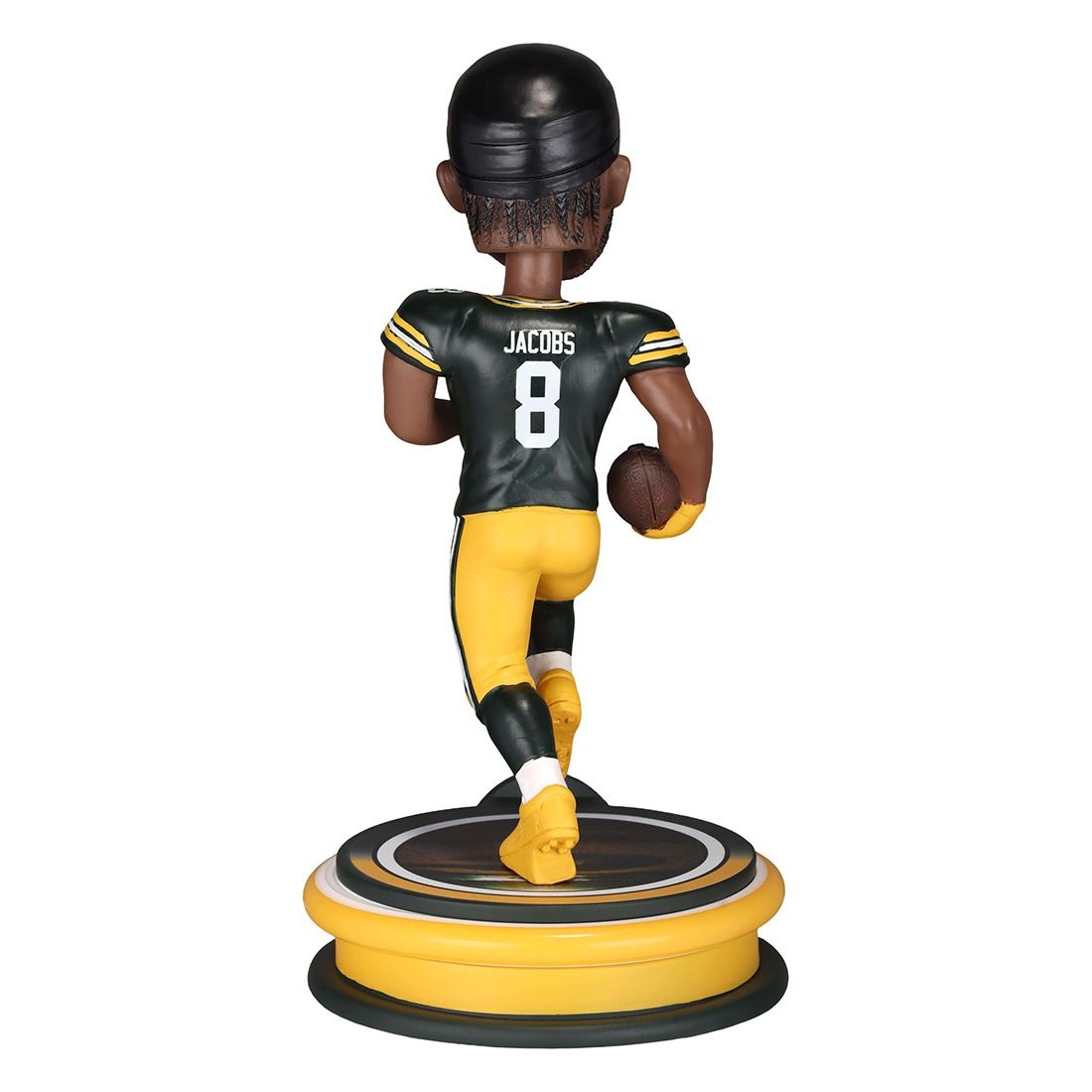Packers FOCO #8 Josh Jacobs Neon Bobblehead 2 Packers FOCO #8 Josh Jacobs Neon Bobblehead