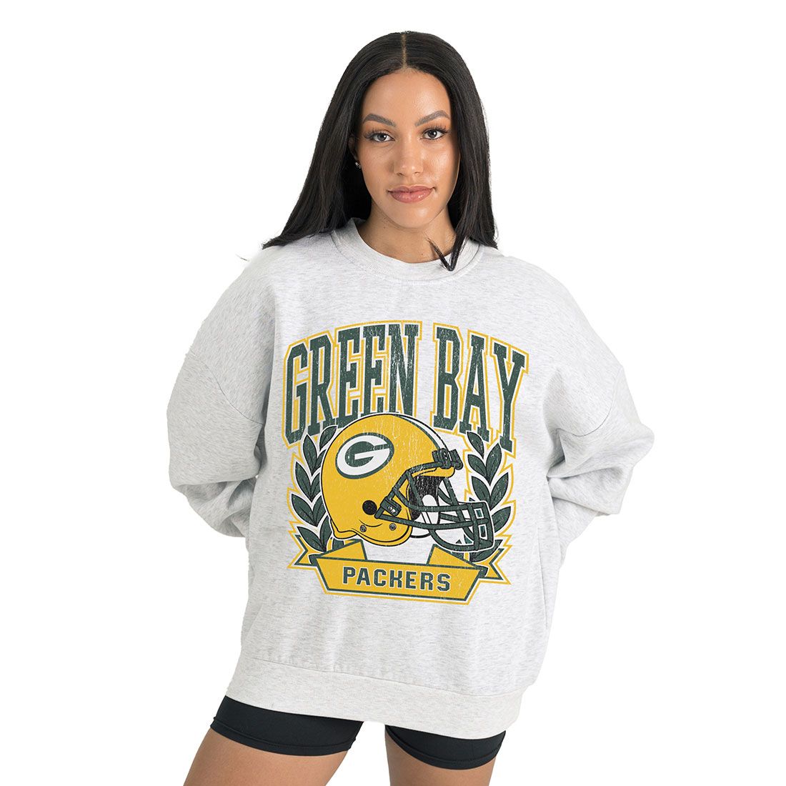 Packers Gameday Couture Womens Heritage Crew 4 Packers Gameday Couture Womens Heritage Crew