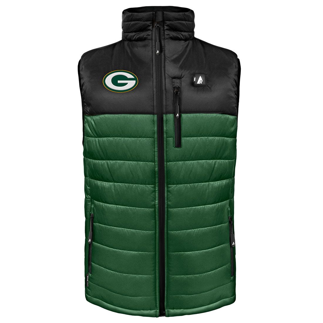 Packers ActionHeat Colorblock Puffer Heated Vest