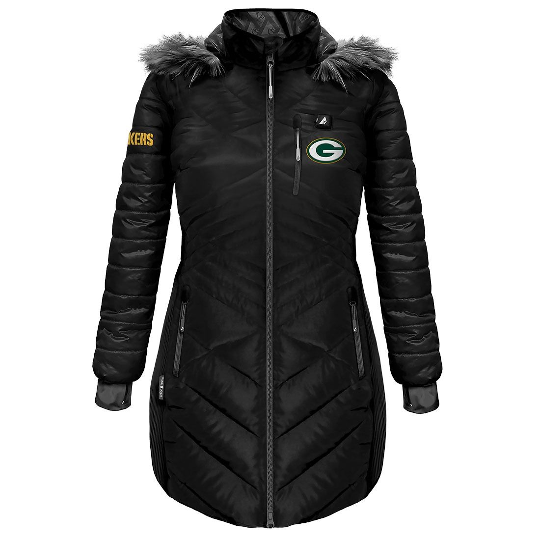 Packers Womens ActionHeat Long Puffer Jacket 2 Packers Womens ActionHeat Long Puffer Jacket
