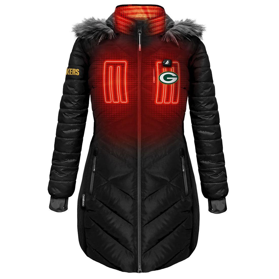 Packers Womens ActionHeat Long Puffer Jacket 3 Packers Womens ActionHeat Long Puffer Jacket