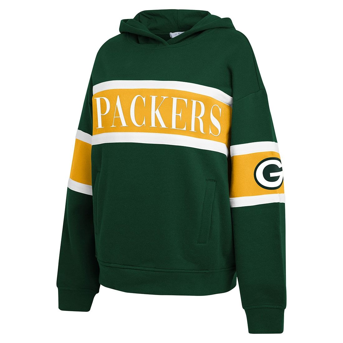 Packers WEAR Womens Stripe Pullover Hoodie