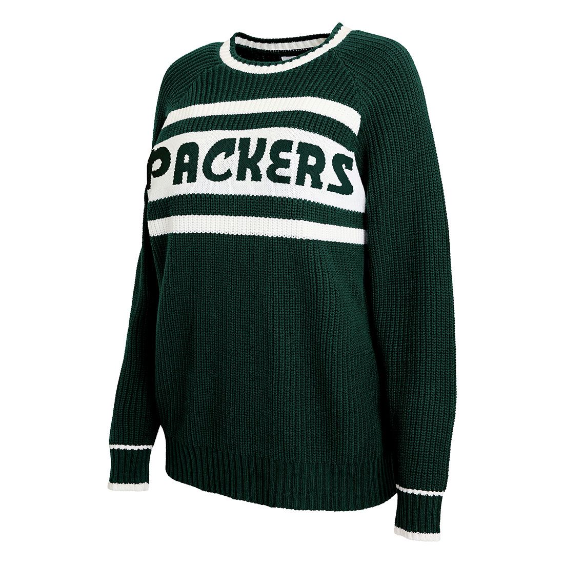 Packers WEAR Womens Raglan Shaker Sweater