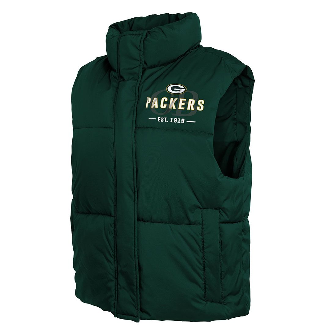 Packers WEAR Womens Crop Puffer Vest
