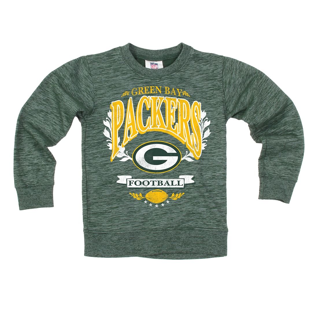 Packers Wes & Willy Youth Cloudy Yarn Crew