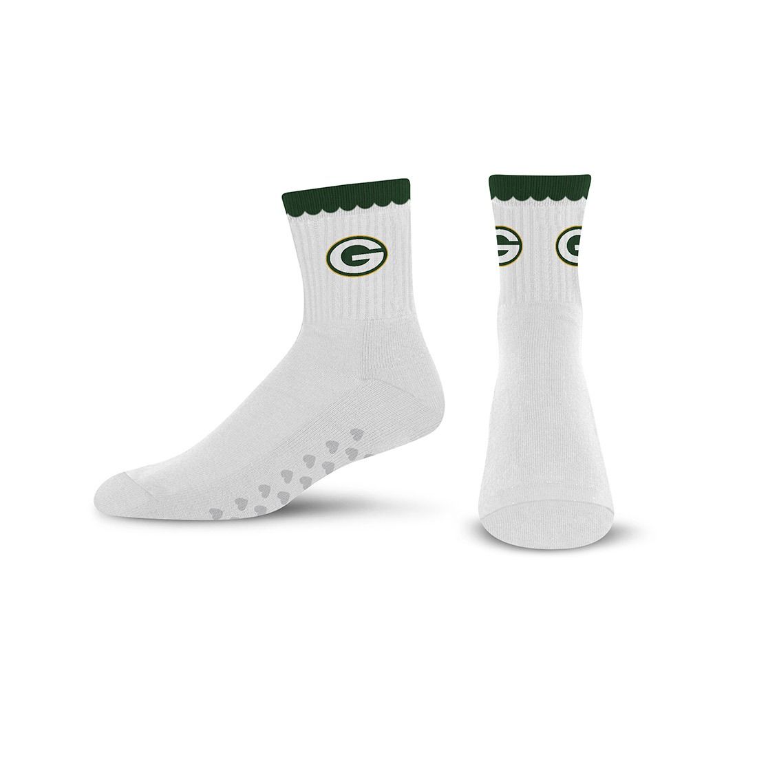 Packers Womens Yoga Heart Grip Sock