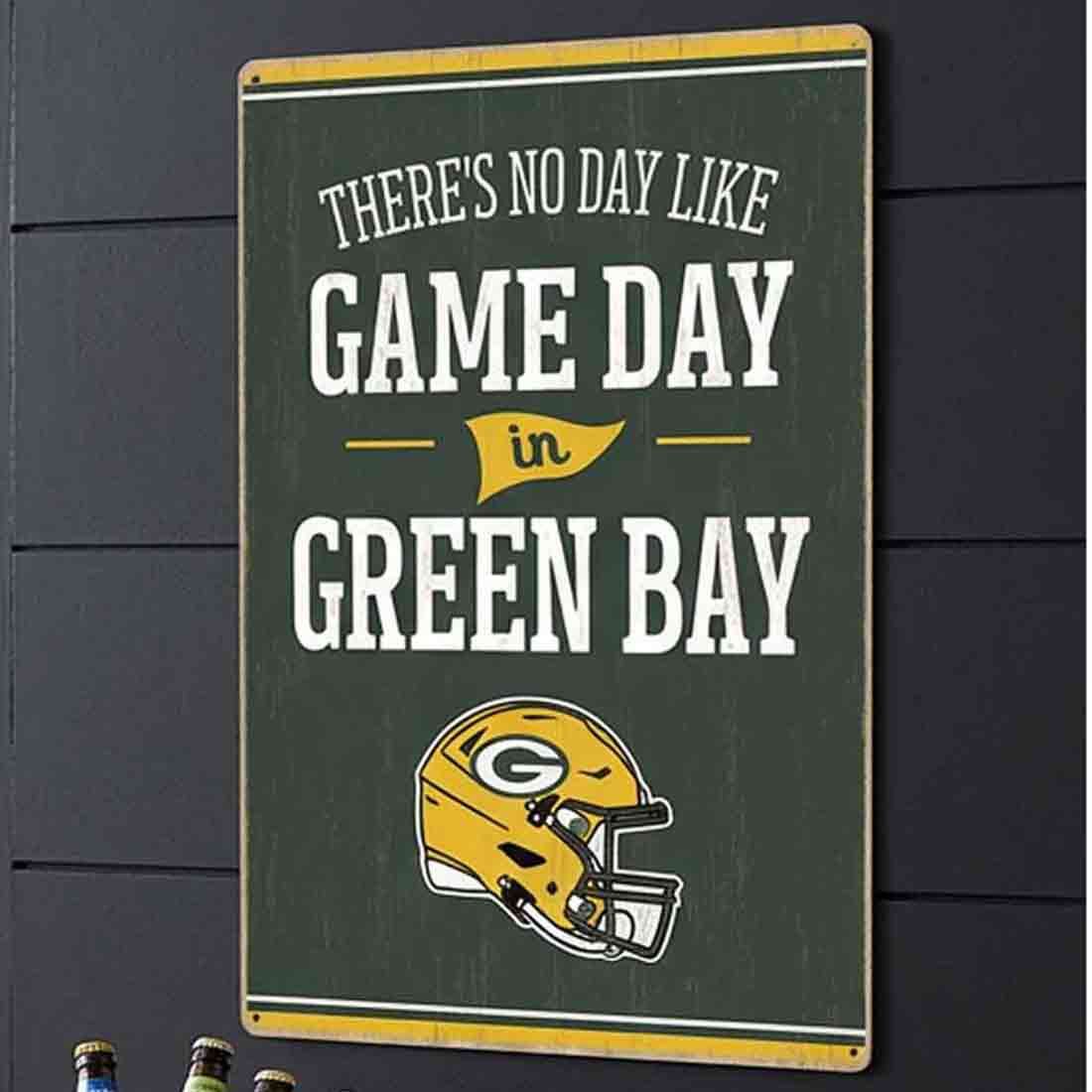 Packers Vertical Wood Game Day Sign
