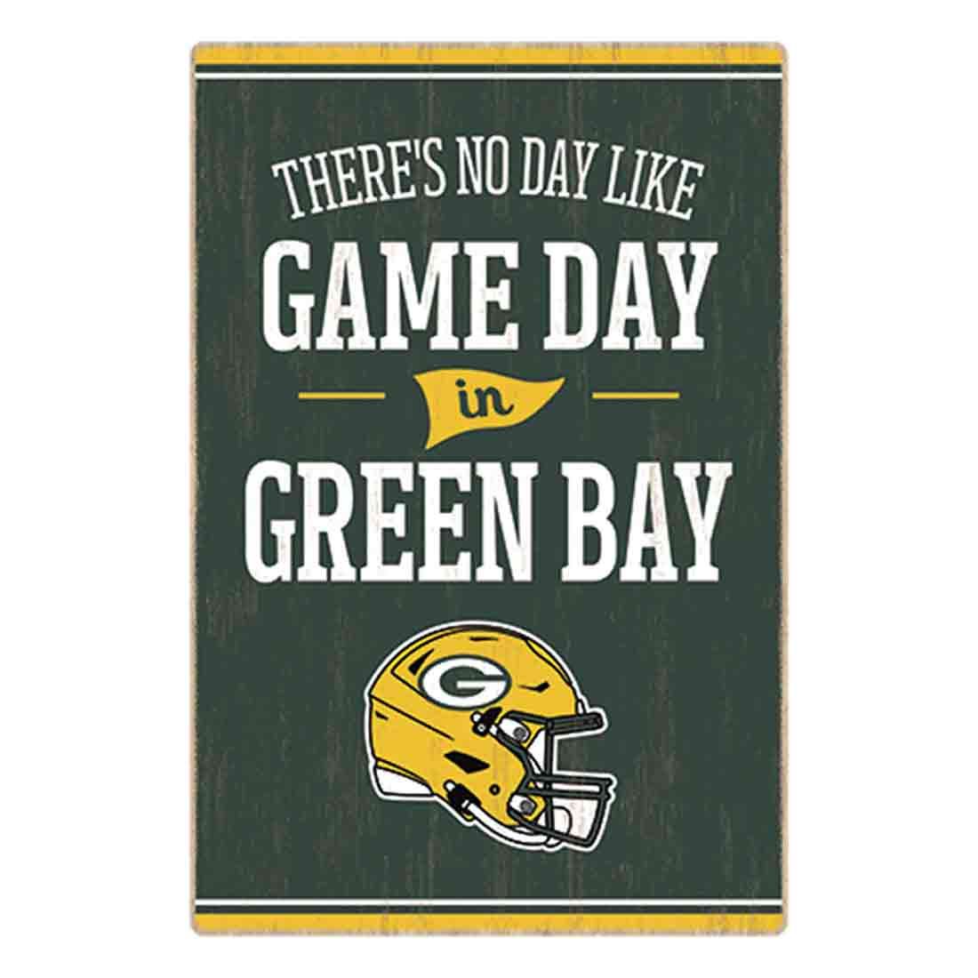 Packers Vertical Wood Game Day Sign
