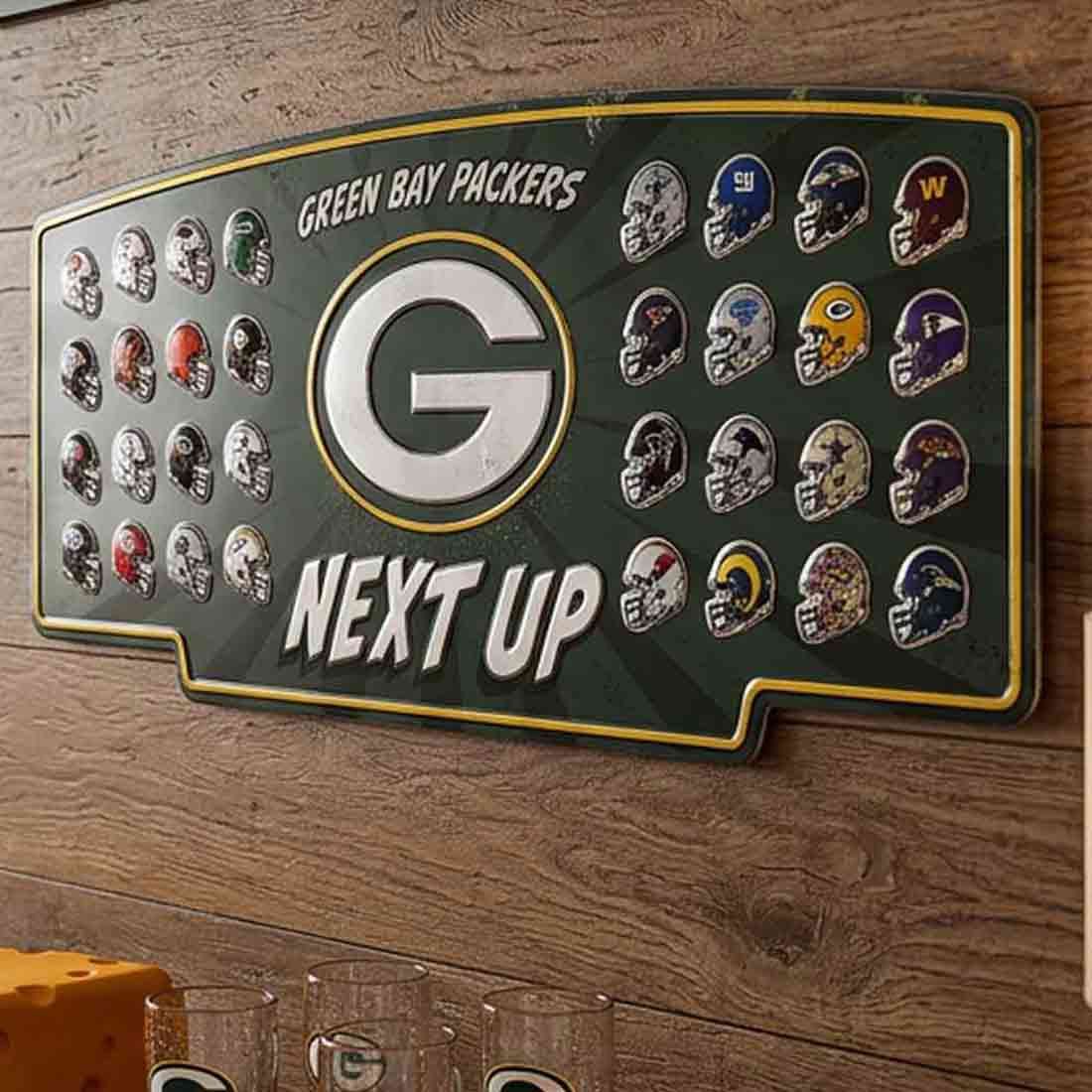 Packers Next-Up Embossed Metal Décor