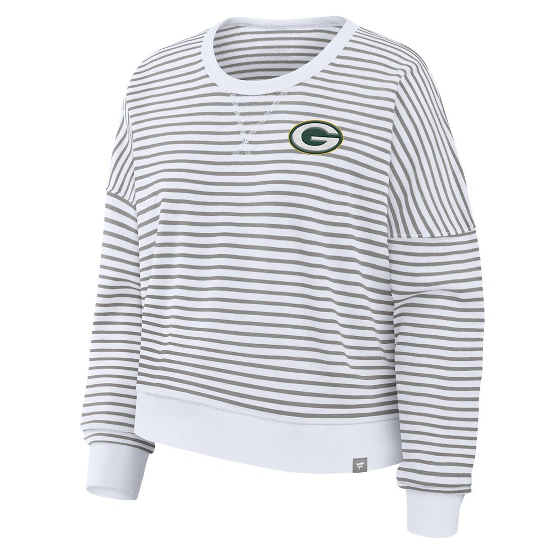 Packers Fanatics Womens Team First Stripes Crew