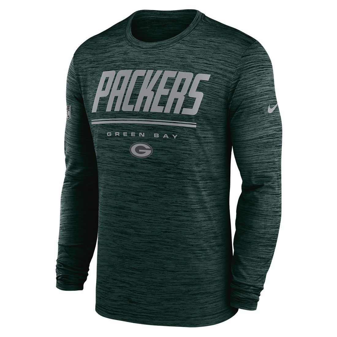 Packers Nike Sideline Team Velocity LS T-Shirt 1 Packers Nike Sideline Team Velocity LS T-Shirt