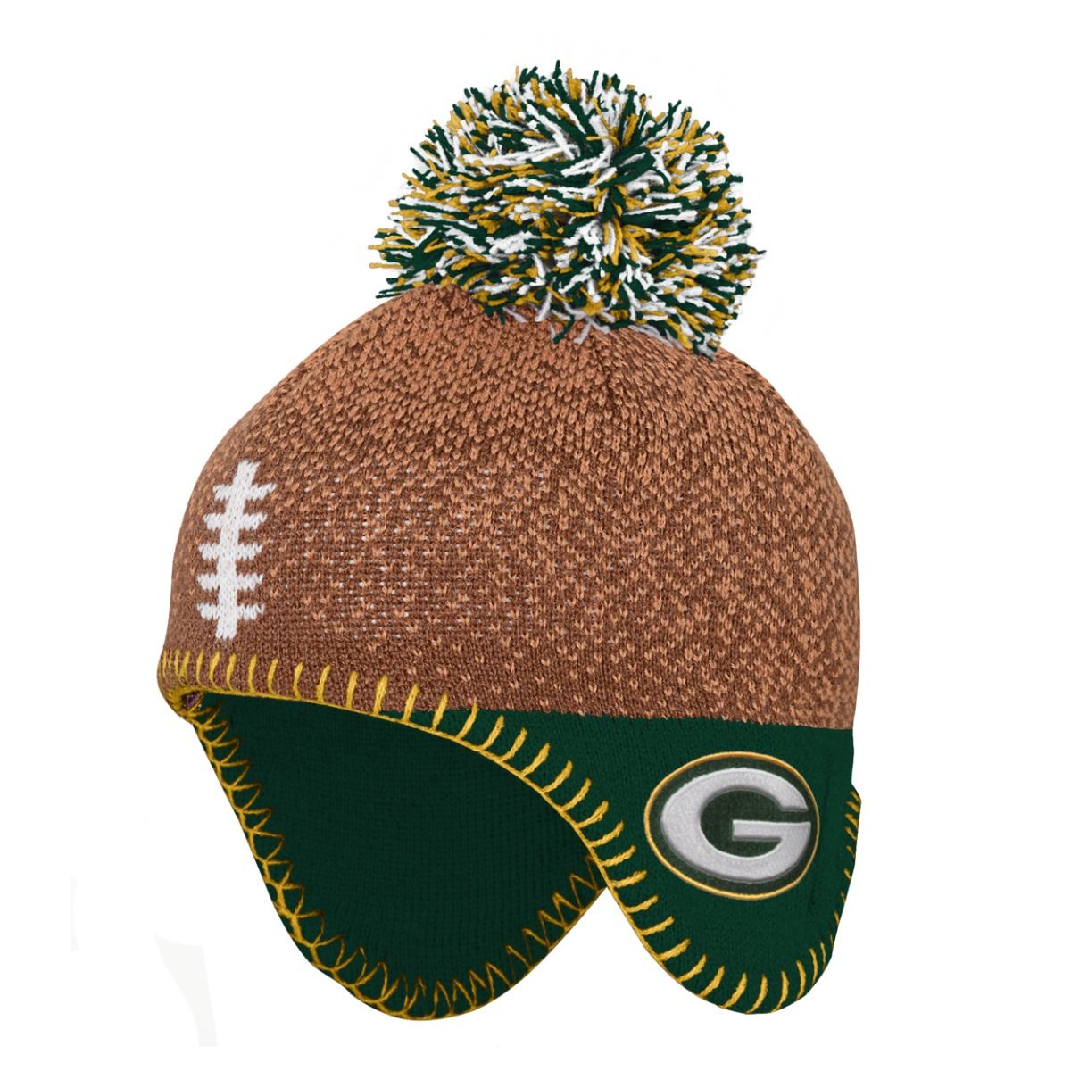 Packers Infant Football Head Knit Hat