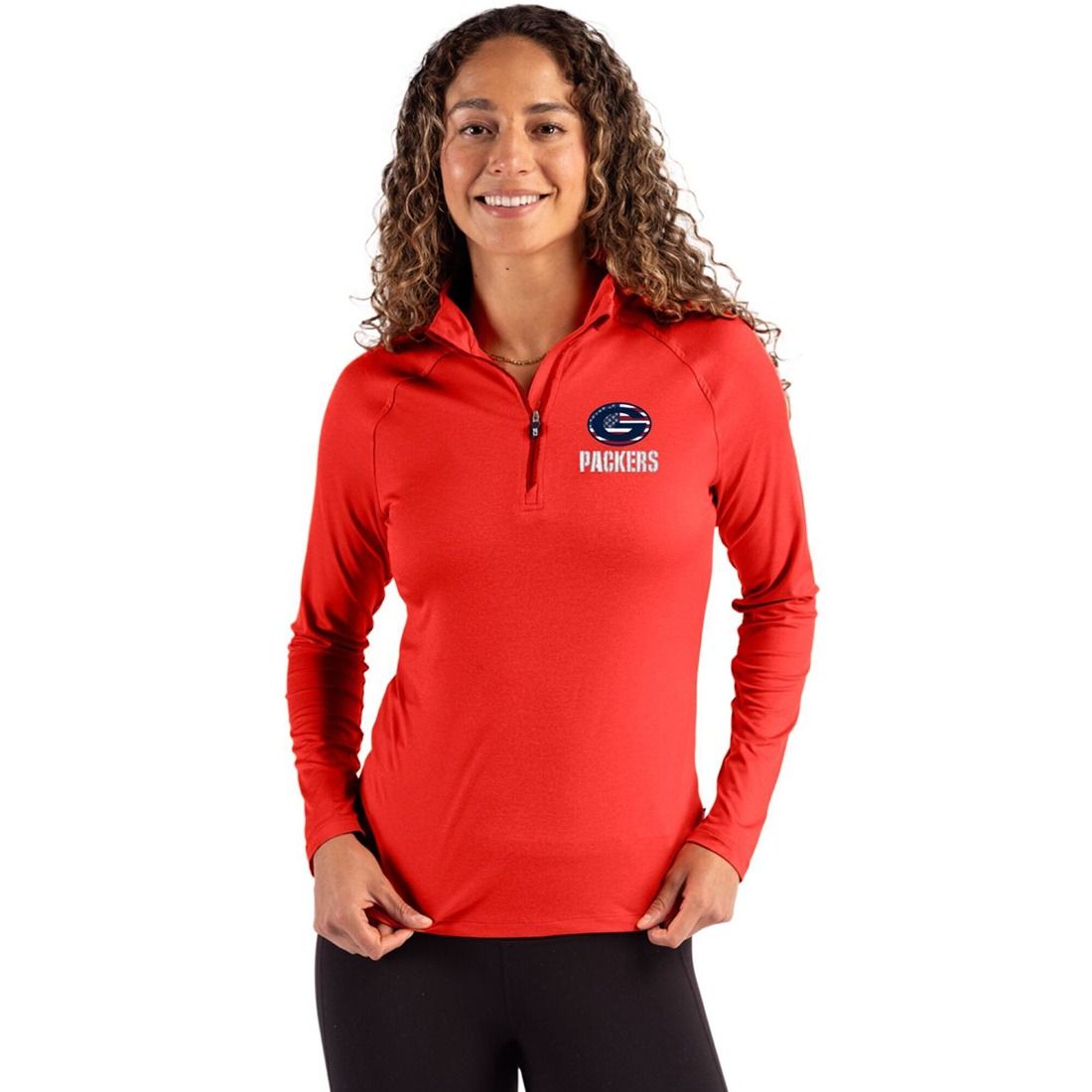 Packers C&B Womens Americana Coastline 1/4 Zip