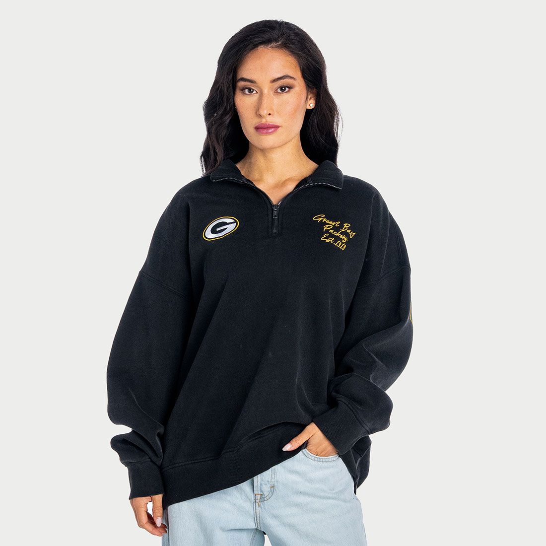 Packers Wild Collective Unisex Boxy 1/4 Zip 1 Packers Wild Collective Unisex Boxy 1/4 Zip
