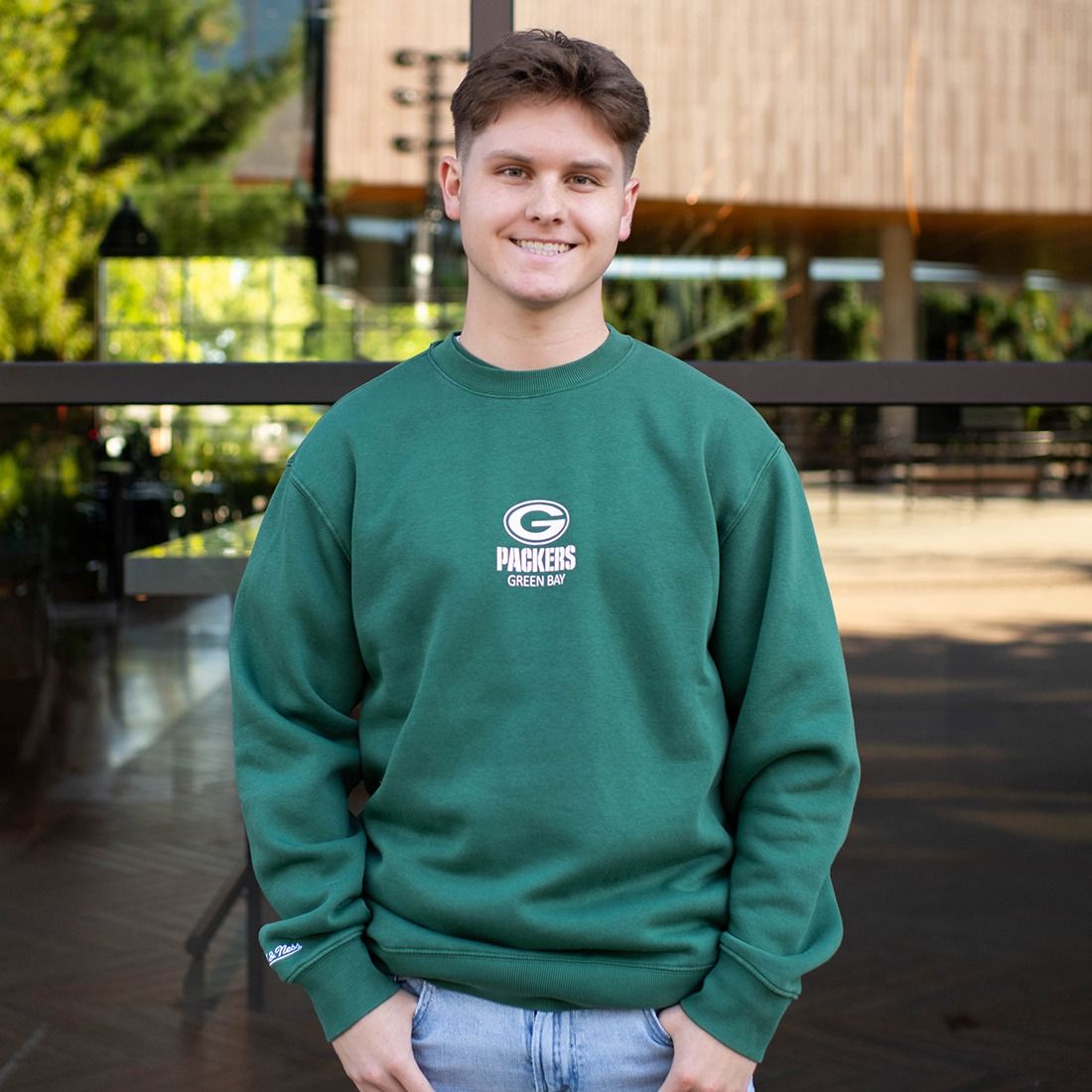 Packers Mitchell & Ness Core Essentials Crew