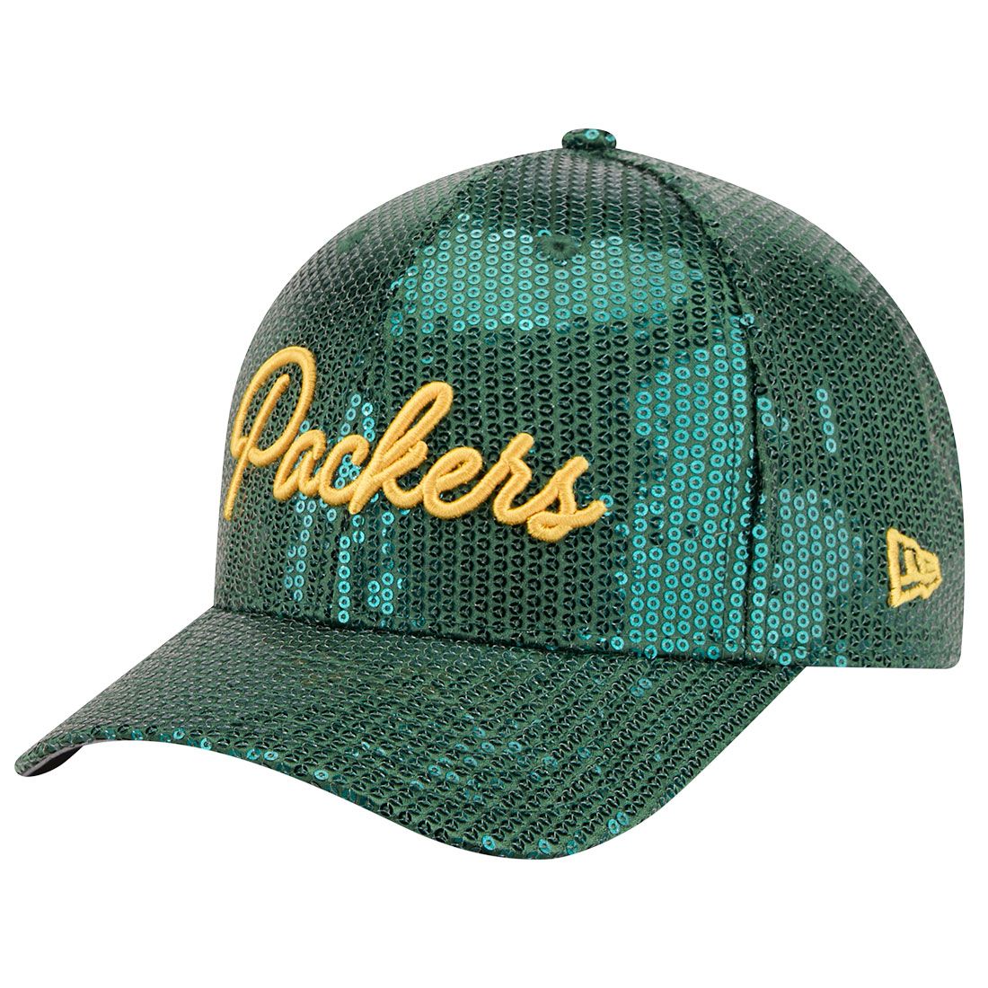 Packers New Era Womens Sequin Script 9Forty Cap