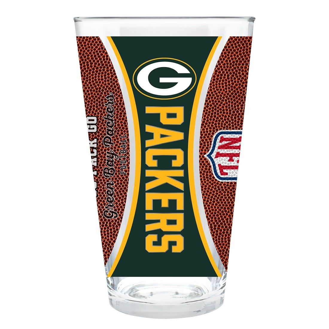 Packers 3D Gameball Pint Glass