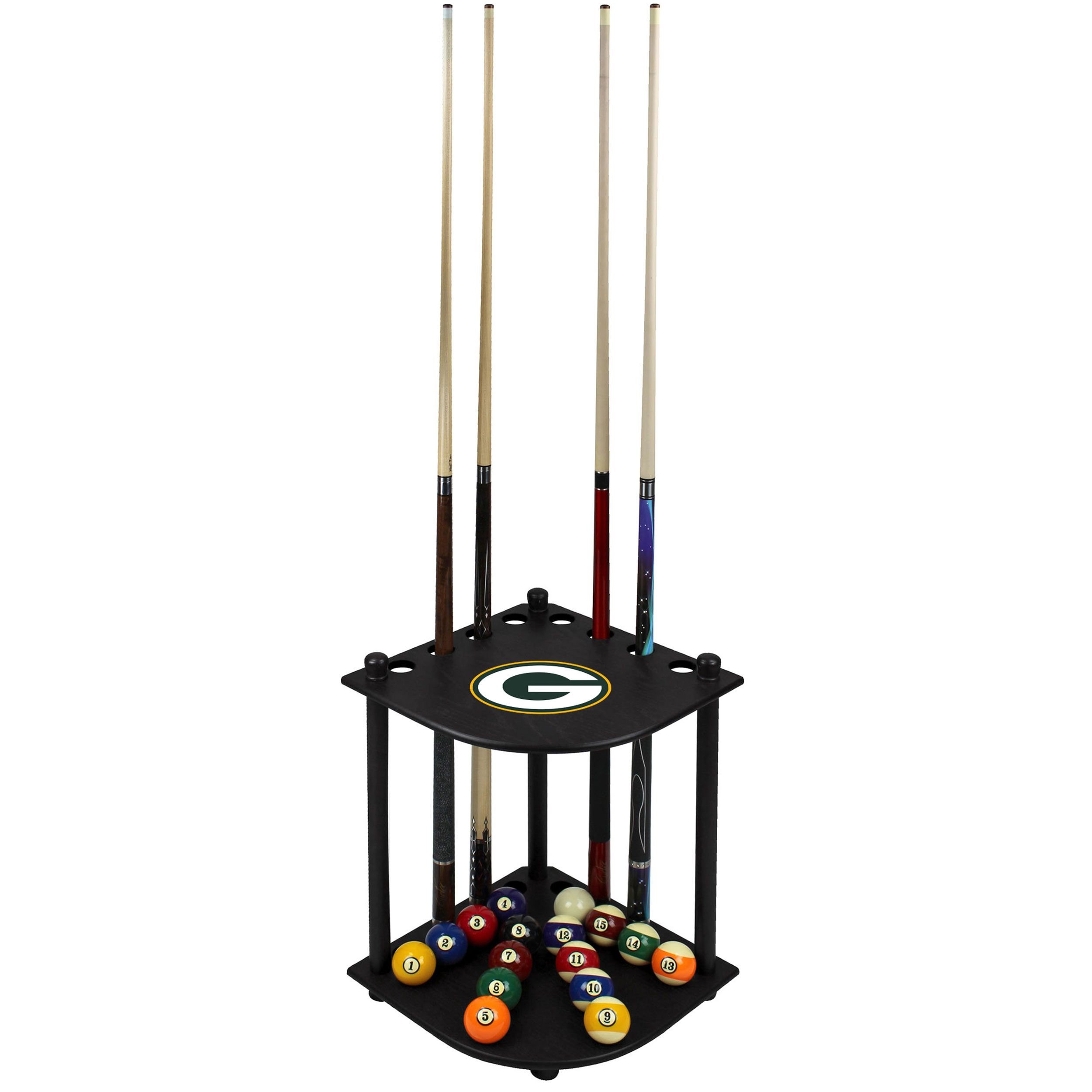 Packers Corner Cue and Ball Rack