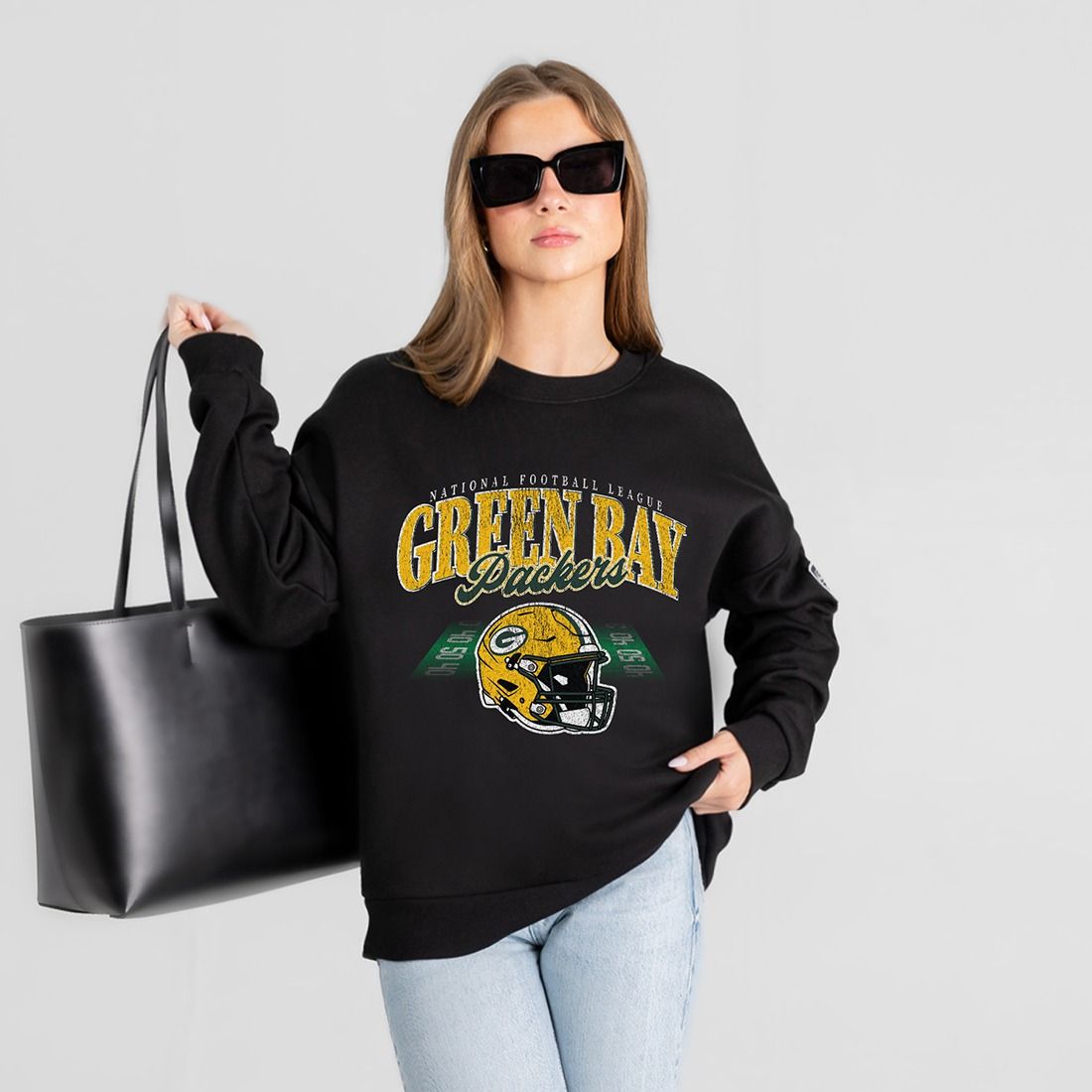 Packers Gameday Couture Womens Field Focus Crew 1 Packers Gameday Couture Womens Field Focus Crew