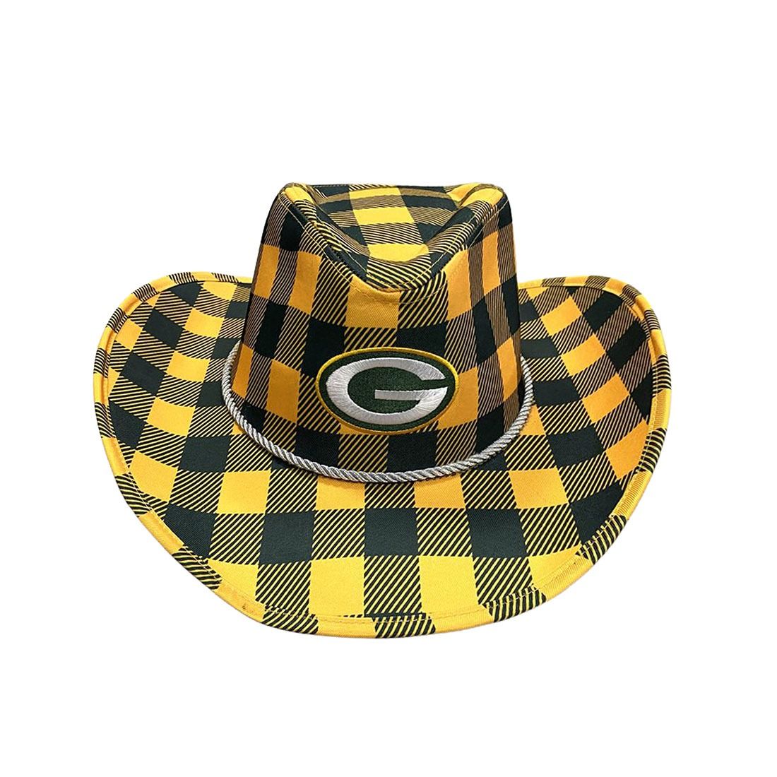 Packers FOCO Plaid Cowboy Hat