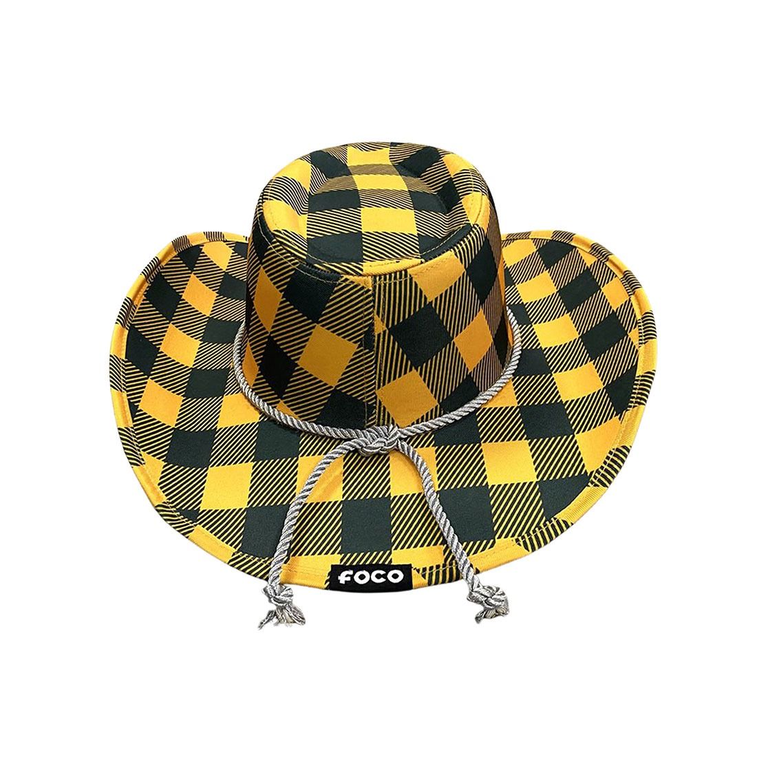 Packers FOCO Plaid Cowboy Hat