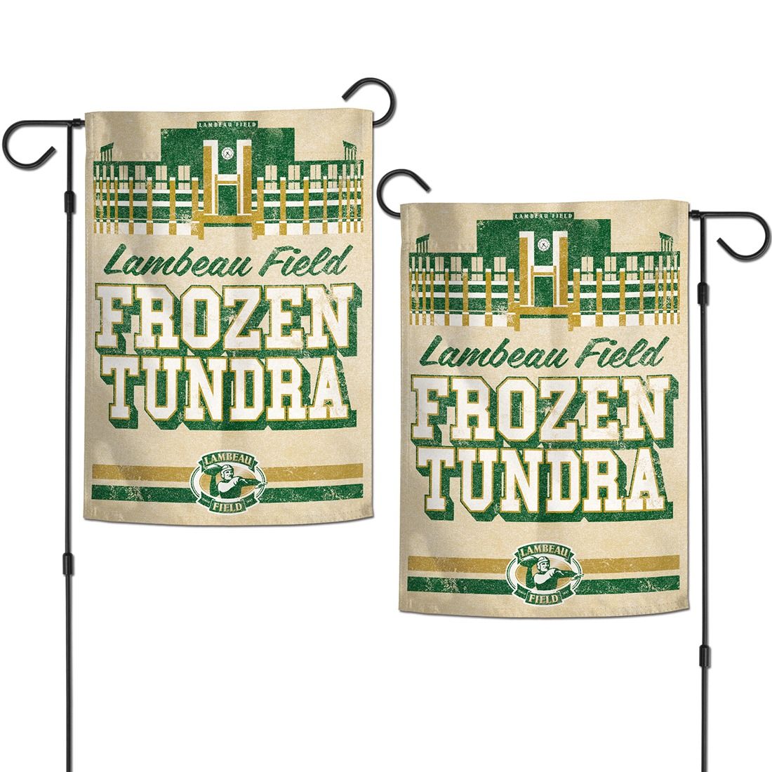 Lambeau Field WinCraft Retro Frozen Tundra 2-Sided Garden Flag