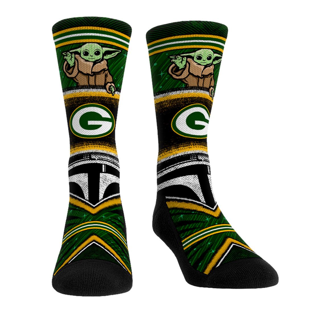 Packers Grogu Intergalactic Fan Sock 1 Packers Grogu Intergalactic Fan Sock