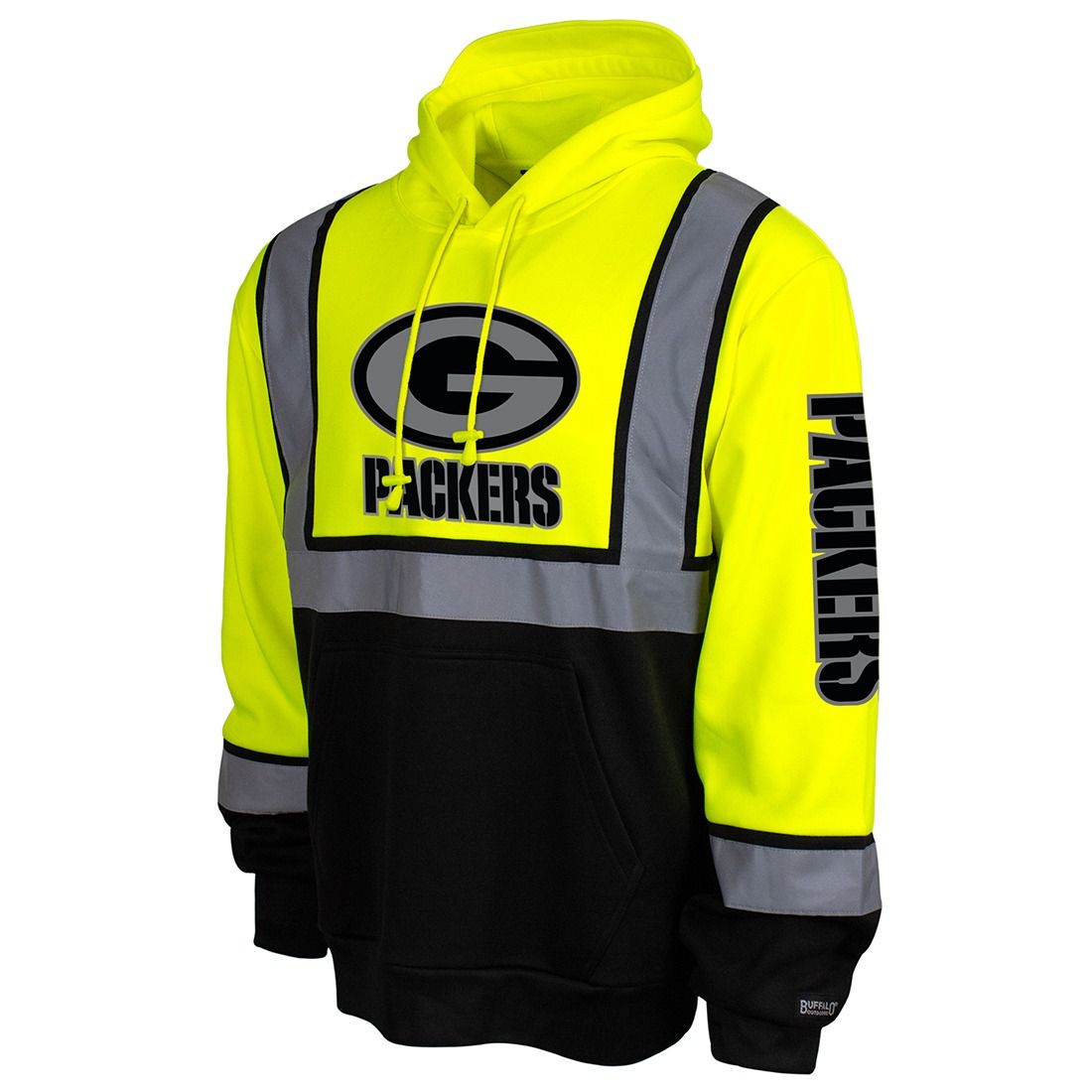 Packers Hi-Vis Safety Yellow Hoodie