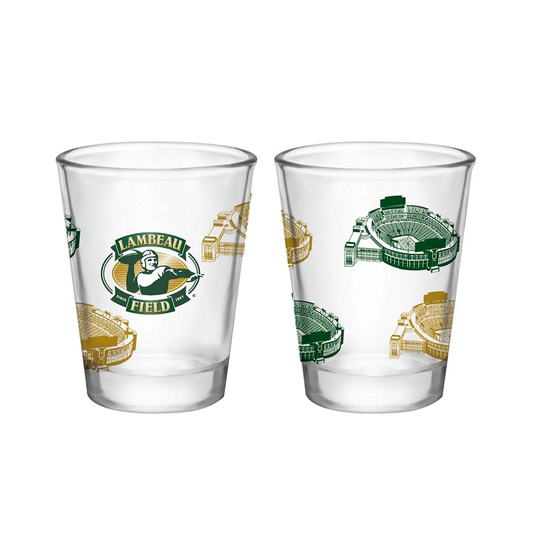 Lambeau Field Iconic Sketch Shot Glas